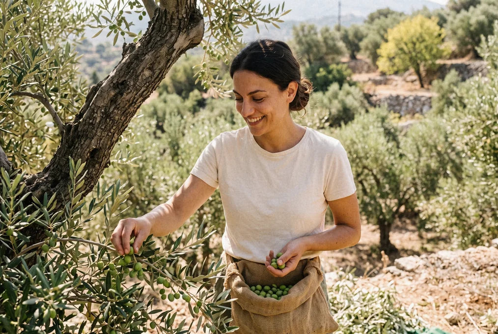 Hand-Picking in Traditional Sacks