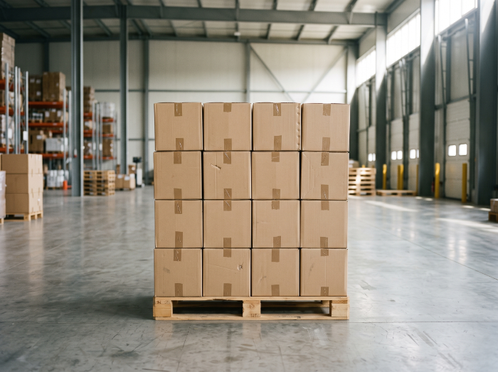Packed cartons ready for export